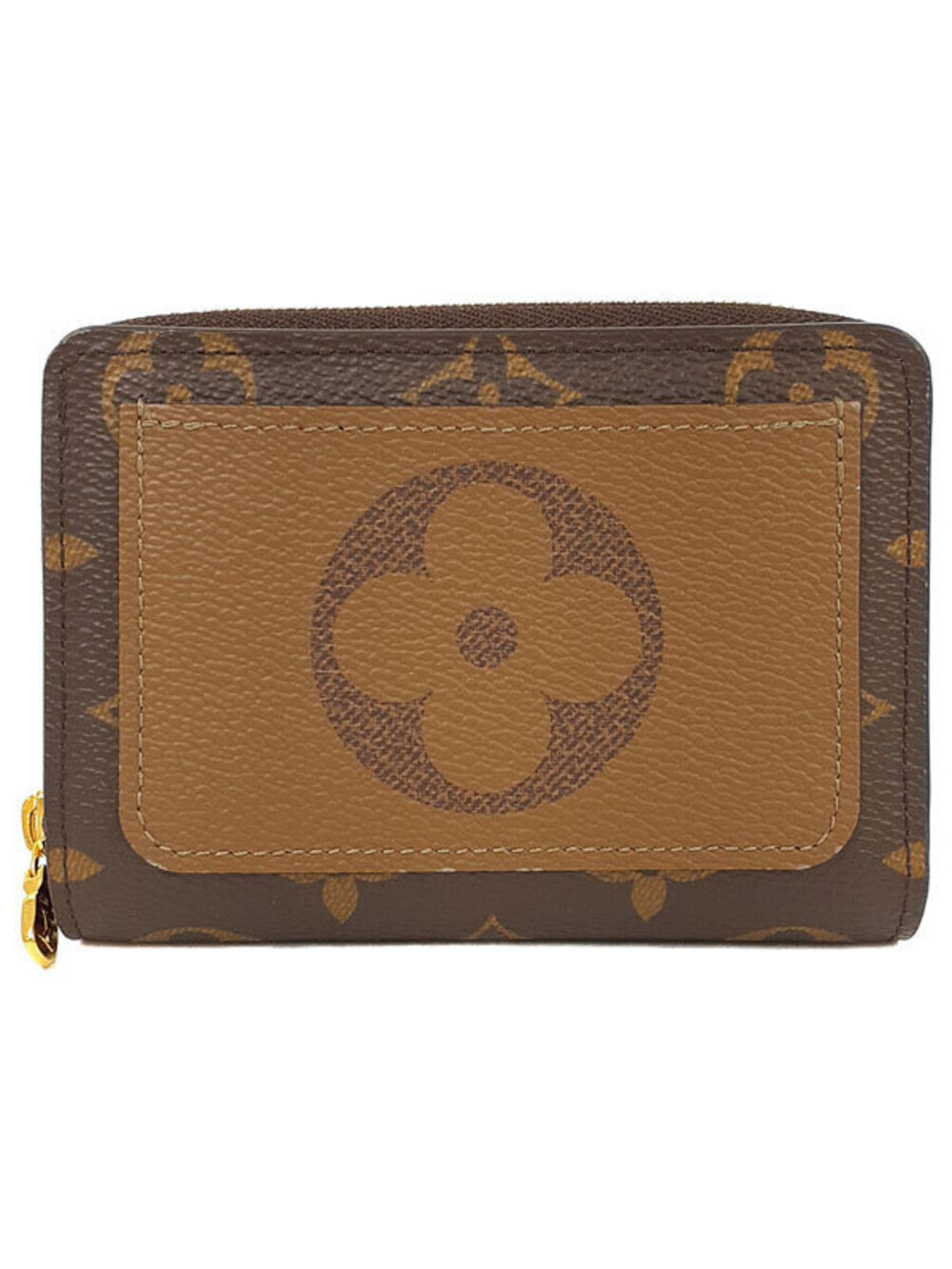 Louis Vuitton Monogram Reverse Portefeuille Lou Bi fold Short Wallet